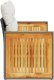 vidaXL Sofa ogrodowa z poduszkami, 2-osobowa, czarna, polirattan 4