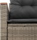 vidaXL Sofa ogrodowa z poduszkami, 2-osobowa, szara, polirattan 4
