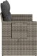 vidaXL Sofa ogrodowa z poduszkami, 2-osobowa, szara, polirattan 6
