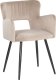 Beliani 2 krzesła do jadalni welurowe beżowoszare SANILAC 5