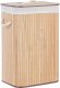 Beliani Kosz bambusowy z pokrywą jasne drewno KOMARI 1