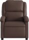 vidaXL Fotel rozkładany, brązowy, sztuczna skóra 3