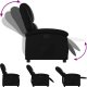 vidaXL Fotel rozkładany, czarny, sztuczna skóra 6