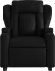 vidaXL Rozkładany fotel masujący, czarny, sztuczna skóra 4