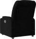 vidaXL Rozkładany fotel masujący, czarny, obity tkaniną 6
