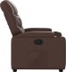 vidaXL Fotel rozkładany, brązowy, sztuczna skóra 4