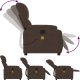 vidaXL Rozkładany fotel masujący, brązowy, obity mikrofibrą 5