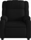 vidaXL Rozkładany fotel masujący, czarny, obity tkaniną 7