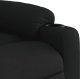 vidaXL Fotel rozkładany, czarny, obity tkaniną 6