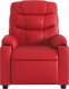 vidaXL Rozkładany fotel masujący, czerwony, sztuczna skóra 6