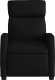 vidaXL Rozkładany fotel masujący, czarny, obity tkaniną 7