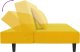 vidaXL 2-osobowa kanapa, 2 poduszki, żółta, aksamitna 7