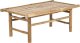 Beliani Stolik ogrodowy drewno bambusowe 80 x 45 cm jasny TODI 1