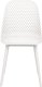 Beliani Zestaw 4 krzeseł do jadalni biały EMORY 4