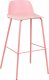 Beliani Zestaw 4 krzeseł barowych różowy MORA II 4