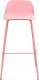 Beliani Zestaw 4 krzeseł barowych różowy MORA II 5