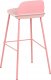 Beliani Zestaw 4 krzeseł barowych różowy MORA II 6