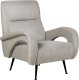 Beliani Fotel sztruksowy szary SVALOV 1
