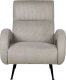 Beliani Fotel sztruksowy szary SVALOV 2