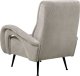 Beliani Fotel sztruksowy szary SVALOV 3