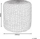 Beliani Puf pleciony z hiacyntu wodnego 40 cm jasny BICHIR II 3