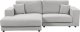 Beliani Narożnik 3-osobowy prawostronny jasnoszary LOFOTEN 1