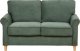 Beliani Sofa 2-osobowa sztruksowa ciemnozielona RONNEBY 1