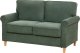 Beliani Sofa 2-osobowa sztruksowa ciemnozielona RONNEBY 3