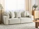 Beliani Sofa 3-osobowa welurowa złamana biel VISKAN Lumarko! 1