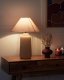 Lampa stołowa Beliani Lampa stołowa ceramiczna beżowa NURIA 1
