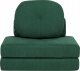 Beliani Sofa rozkładana jednoosobowa ciemnozielona OLDEN 1