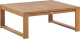 Beliani Stolik ogrodowyz certyfikowanego drewna 90 x 75 cm jasny TIMOR II 1