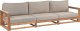Beliani Sofa ogrodowa z-certyfikowanego-drewna-akacjowego 3-osobowa jasna TIMOR II 1