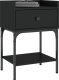 vidaXL Stoliki nocne, 2 szt., czarne, 40,5x31x60 cm 2