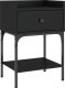 vidaXL Stoliki nocne, 2 szt., czarne, 40,5x31x60 cm 4