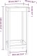 vidaXL Stolik barowy, 50x50x110 cm, lite drewno sosnowe 8
