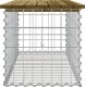 vidaXL Ławka ogrodowa z gabionem, 103x44x42 cm, impregnowana sosna 3