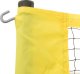 vidaXL Siatka do gry w siatkówkę, żółto-czarna, 823x244 cm, tkanina PE 3