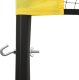 vidaXL Siatka do gry w siatkówkę, żółto-czarna, 823x244 cm, tkanina PE 4