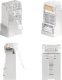 NetRack Wtyk RJ45 FTP STP kat. 6A, drut, Netrack, przelotowy (10 szt) 1