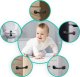 Ricokids Zabezpieczenie otwierania szafek Ricokids 798202 6 szt czarne 8