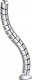 Organizer Spacetronik Prowadnica Kablowa Srebrna SPK-03S 80cm 2 Tunele Organizer 1