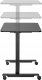 Biurko Spacetronik Przenośny Regulowany gazowo stolik na kółkach Buddy 04 czarny 6