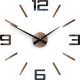 ModernClock Zegar Ścienny SILVER XL 60 cm Miedziany Czarny 3D Czytelny 1