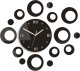 ModernClock Zegar Ścienny RING Koła 55 cm Wenge Cimny Brąz 1