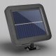 Naświetlacz MEGAKABEL Lampa solarna naświetlacz LED czarna + PIR + panel + pilot oświetlenie garażu MK MEGAKABEL 9