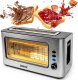 Toster Duronic Duronic TB10 Toster z przezroczystym oknem na 2 kromki 1000W | szeroki otwór wlotowy | wyjmowana szuflada na okruszki | funkcja rozmrażania 1