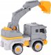 Jokomisiada Super pojazd budowlany auto-robot 2w1 Koparka ZA4704 A 6