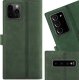 Surazo SURAZO Premium MJ - Skórzane Etui Na Smartphone Portfel z Klapką - Nubuk Ciemny Zielony + Łapa Samsung Galaxy M54 3