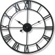 Severno Zegar ścienny duży metalowy retro loft rzymski czarny 47 cm 1
